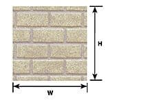 Plastruct PLS91624 G 1-24 Cement Block Sheet - Pack of 2