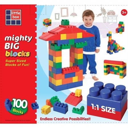 Grand Forward LBMBB508 Mighty Big Blocks 100 Piece Set Assorted Sizes