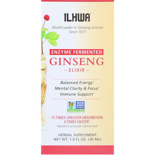 Ilhwa, Ginseng, Elixir, Enzyme Fermented, 1 fl oz (30 ml)
