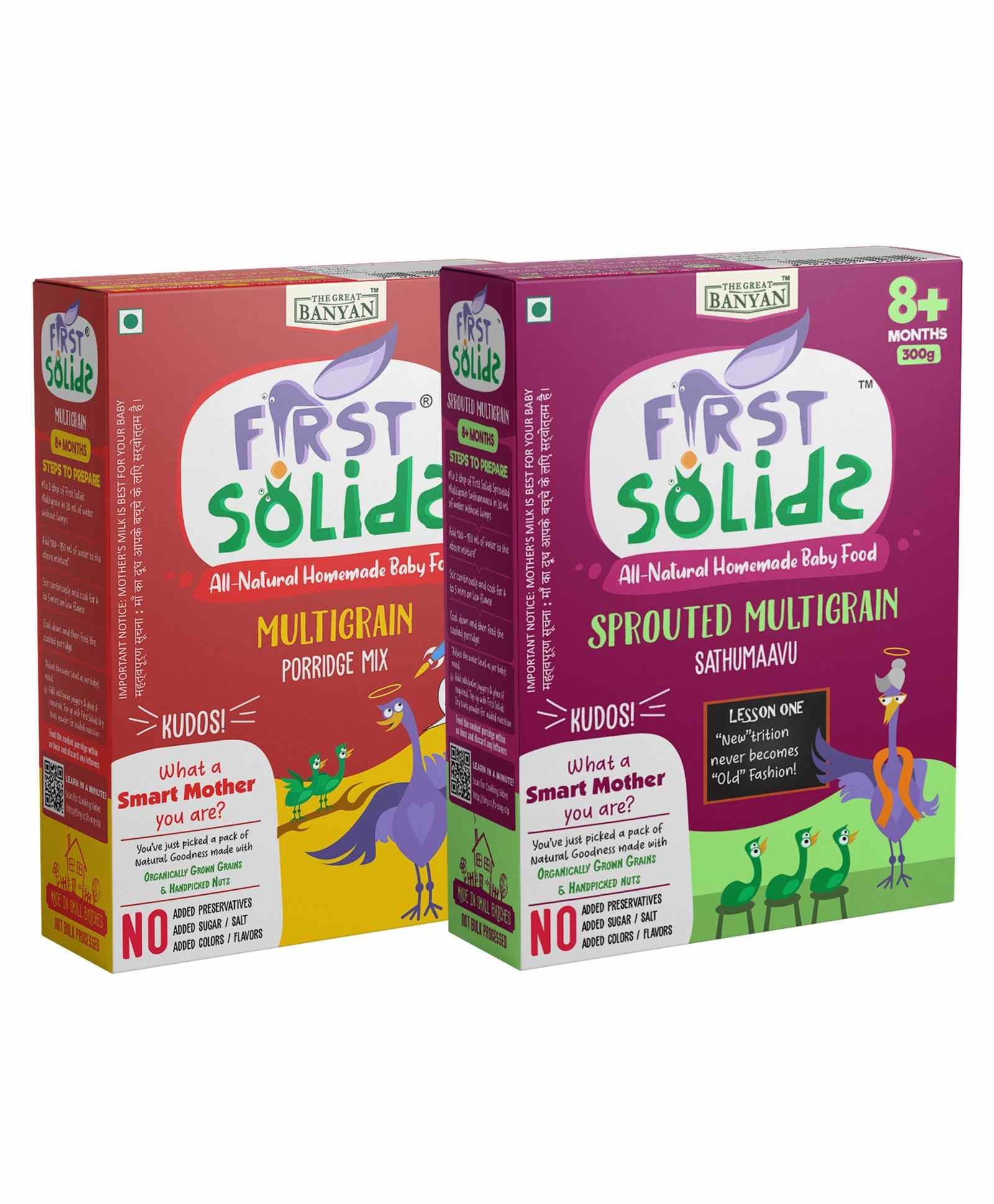 First Solids Organic Multigrain & Sprouted Multigrain Combo
