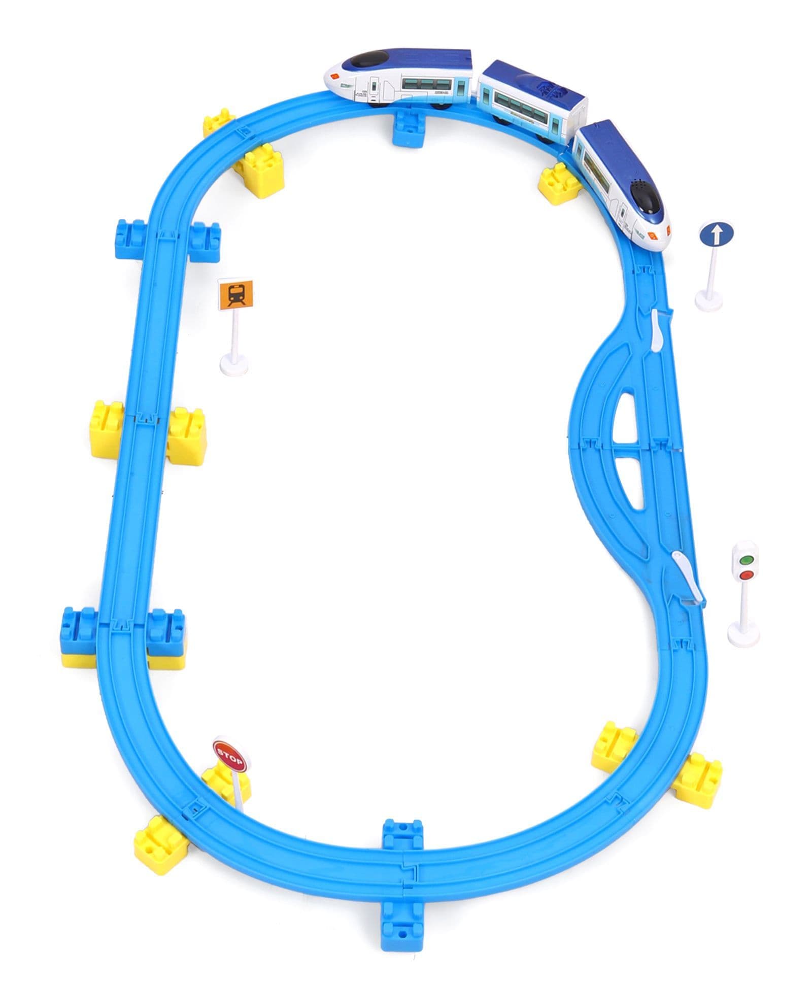 TurboS BSQ Train Track With Bullet Train Blue
