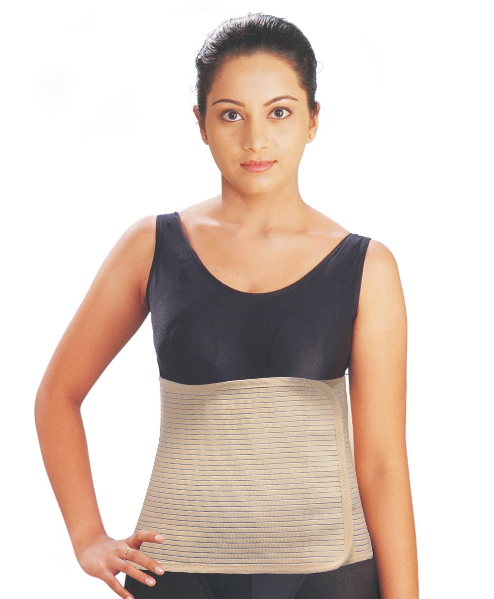 Cling Breath Post Maternity Corset Light Brown - Extra Large