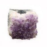 Amethyst Crystal Geode Standing Up Tall Grade A T-Light Candle Holder (1 Piece)
