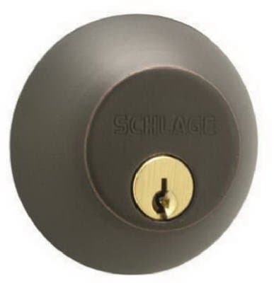 SCHLAGE LOCK CO - Aged Bronze Double Cylinder Deadbolt Lock