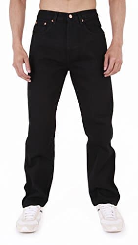 Mens Aztec Heavy Duty Basic Straight Leg Regular FIT Jeans