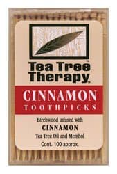 Tea Tree Therapy Cinnamon Toothpicks (12x100 Ct)