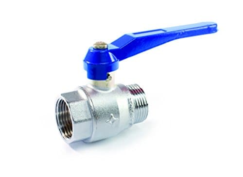 Blue line 046040bl Ball Valve, Grey Chrome, Thread Diameter 1 "1/2