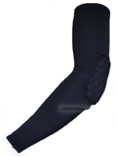 Generic Skidproof Compression Pad Protector Gear Cycling Basketball Shooting Arm Sleeve (Black, M)