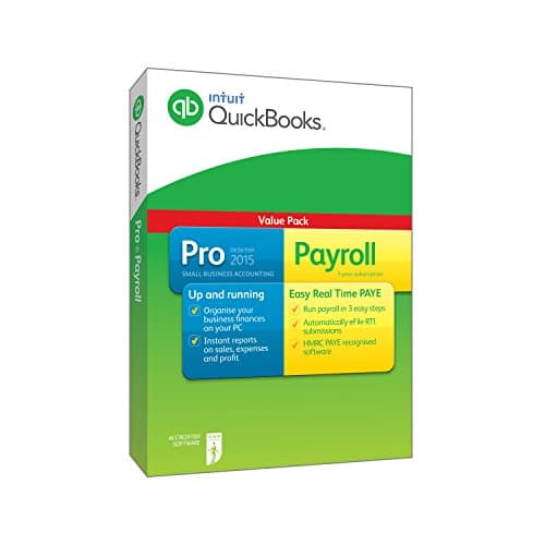QuickBooks Pro 2015 Plus Payroll - 1 Year Subscription (PC)