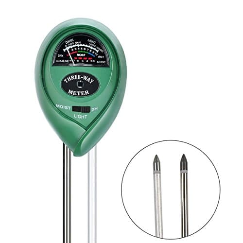 Leyoda Soil pH Meter, 3-in-1 Soil Test Kit for Moisture, Light & pH, for Home, Garden, Lawn, Farm, Plants, Herbs & Gardening Tools, Indoor/Outdoors Plant Care Soil Tester (No Battery Needed)