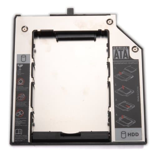 tinxi® Ultrabay Slim Second Hard Disc Drive HDD SATA Adapter Installation Frame for Thinkpad W700 T500 T510 X200 X201 T410 T400 T410s UltraBase