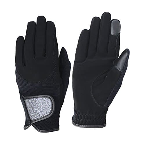 Roka Riding Gloves - VARIOUS COLOURS - VARIOUS SIZES (Medium, Black/Silver)