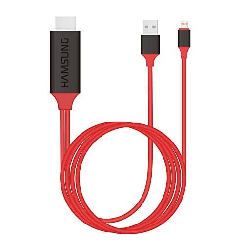 Hdmi Lightning Cable, HAMSUNG Lightning to Hdmi Adaptor for iPhone,iPad,iPod Models