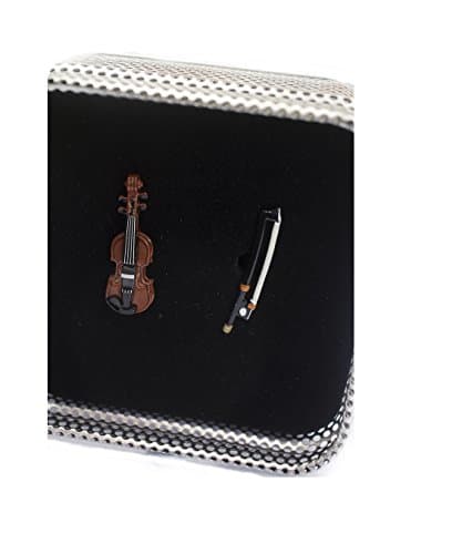 Violin and Bow Novelty Cufflinks with Gift Tin