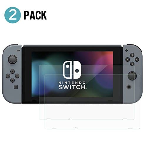 2 Pack Nintendo Switch Screen Protector, Collen HD Tempered Glass Screen Protector for Nintendo Switch 2017 ( 9H Hardness, Bubble Free )
