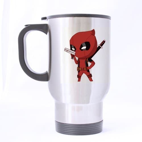 BOLALA Cartoon Cute Deadpool Pattern Customized Design Travel Mug Coffee Mug Creative Sport Cup Personalized Tea Cup 14OZ