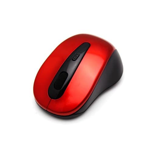 Electronic4sale Cordless USB Receiver Wireless 2.4g Optical Mouse for Pc/laptop Red