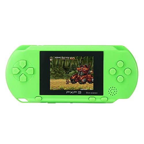 JouerNow Green PXP 3 Handheld Slim 16 Bit Game Console Retro Video Game 150+ Games