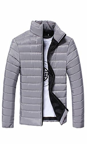 SUProcer Mens Featherweight Warm Windproof Winter Coat Down Jacket Stand Collar