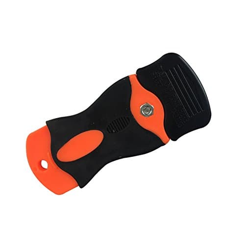 XUNQI Car Care Tool 1Pcs Handle Scraper with 100Pcs Plastic Scraper Blades Remove Glue/Film