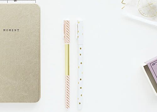 Livework Pattern Ballpen Gold S(Light Blue/Confetti)