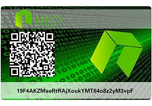Neo Paper Wallet Card, Hardware Wallet