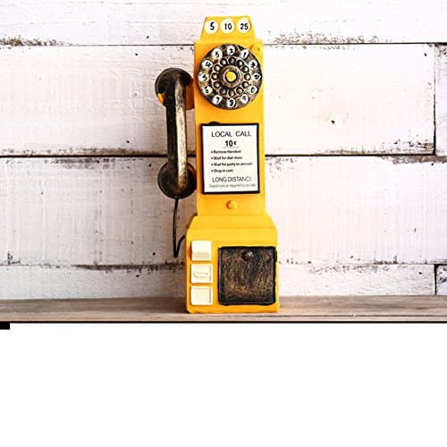 cdhajj Retro telephone mailbox model/creativity/TV stand-D