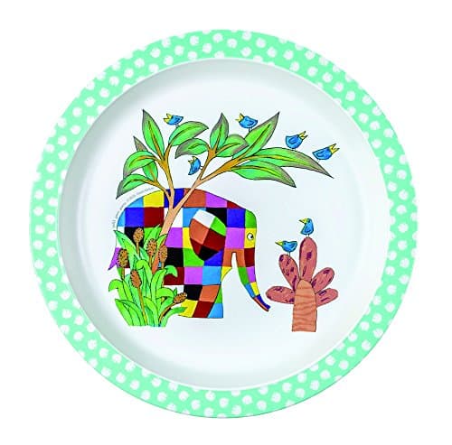 Elmer Baby Plate Diameter 21 cm Multicoloured