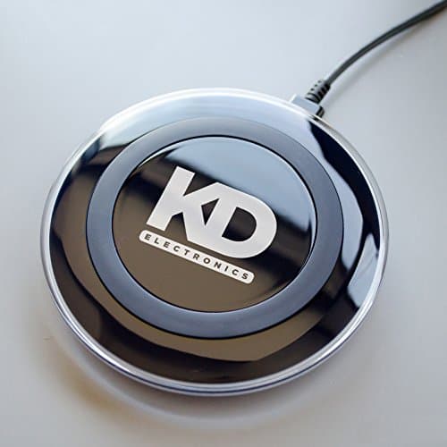 KD Electronics Qi Ultra Fast Wireless Charger Charging Station Pad For iPhone X /iPhone 8, Samsung Galaxy Note 8 / S8 / S8 Plus / S7 / S7 Edge / S6 Edge Plus / Note 5