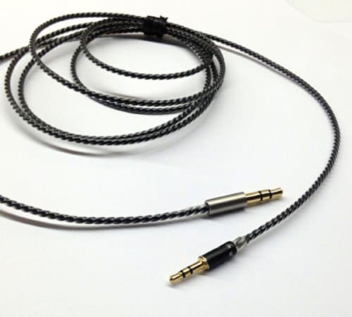 1.2m New Silver Plated Audio upgrade Cable For B&amp;W Bowers &amp; Wilkins P5 Headphones