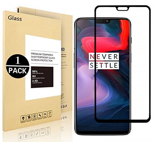 Voigeer Oneplus 6 Screen Protector, [0.3mm, 2.5D] [Bubble-Free] [9H Hardness] [Easy Installation] [HD Clear] Tempered Glass Screen Protector for Oneplus 6