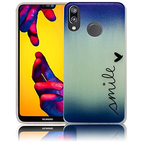 Huawei P20 Lite Smile Silicone Protective Case Protective Case Mobile Phone Case Cell Phone Case Silicone Case Case Bag Cover Bumper Case Flip smartphone cellphone backcover