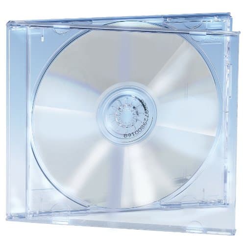 Ednet Pack of 5 CD Cases with Crystal-Clear CD Tray for 2 CDs