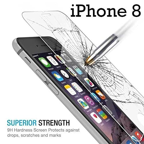 iPhone 8 Screen Protector, Tempered Glass, Anti-Scratch Ultra Clear - Original Technology - For iPhone 8