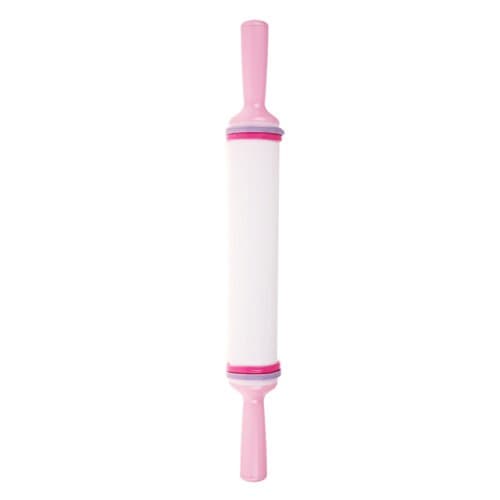 Plastic Non-Stick Rolling Pin-Easy Tool Rolling, Lighweight, A Kitchen Gadget, Good for Beginner to Do Baking(White)