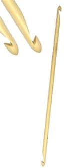 5.5mm Size I/9 13.5 Inch Bamboo Double Ended Crochet Hook