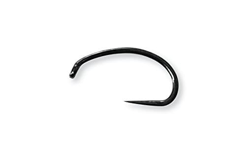 Barbless Hook, Pupa , Curve, High Carbon Steel, Razor-sharp point Competition Tanuki Hook Caddis Pupa (Pack of 50) (#8)