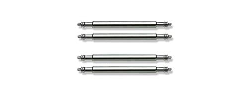 Strapped For Time - Double Flange 1.8mm Spring Bar Pins for Watch Band - SET OF (4) 16mm PINS (2 pair)