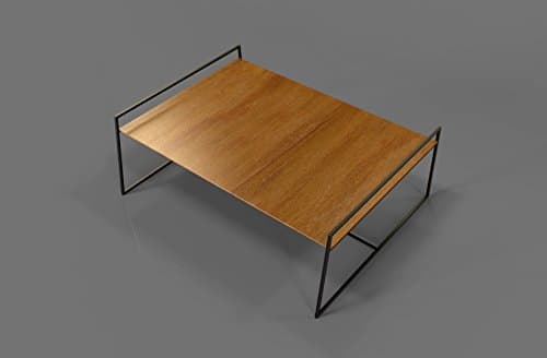 Tiamo Modern Walnut and Metal Coffee Table / Side Table / End Table (1, Walnut)