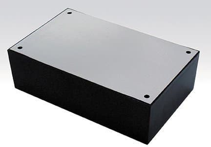 CES PLASTIC ENCLOSURE BOXES WITH ALUMINIUM TOP. SIZE: 5-1/4 X 3-1/4 X 1-5/8 by CES