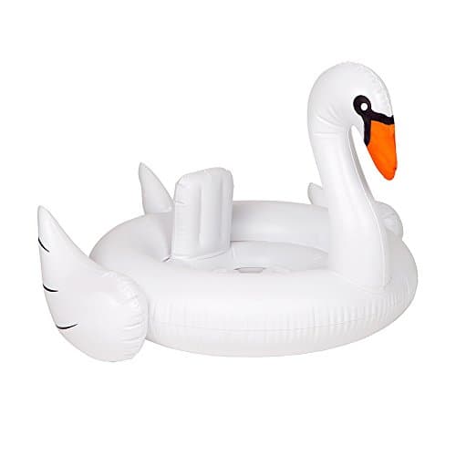 Baby Inflatable White Swan Pool Float for 6-36 Months by Careboss