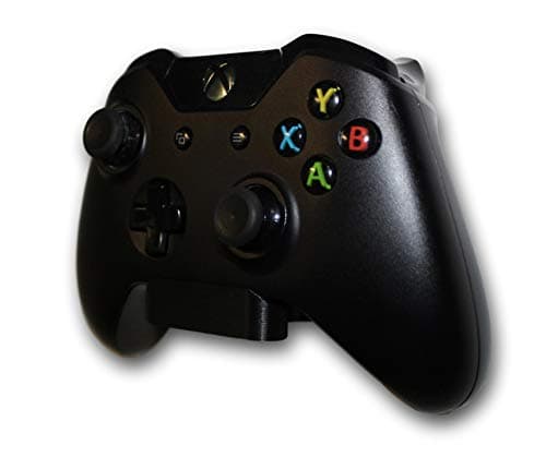 [2 Pack] Holder Stand for Xbox ONE/Elite/Series X & S Controllers | Mount Anywhere with No Wall Damage | Organize Your Gaming Space | Anti-Slip Hangers (Black, 2)