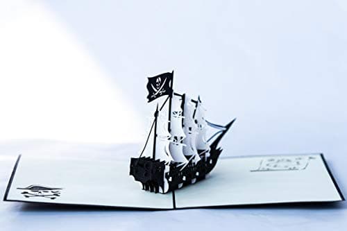 ULTRAPOP Pirate Ship 3D pop up Card