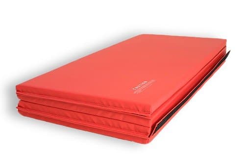 Gymnastics Super Mat 2' Panel w/End Fasteners - 4'x8'x1 3/8" Red