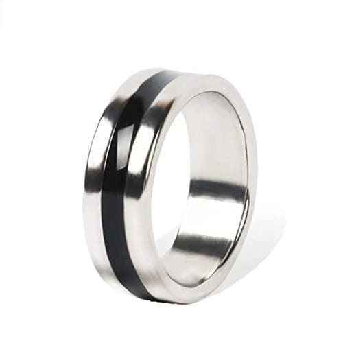 HANBIN Natural Design Through Aerial Floating on Magnet Ring Magic Toy Intense Shine Pk Ring Black circle magnetic ring Hand Power Through Telekinesis 1pcs