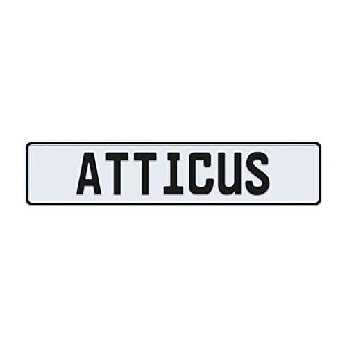 Atticus License Plate