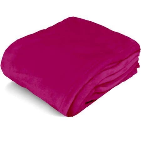 Your Zone Royal Plush Throw - Fuschia