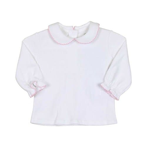 Florence Eiseman Knit Blouse with Picot Trim