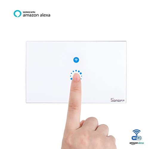 Kitchenhoney Smart Home Wall Light Switch WIFI Glass Touch Panel in Wall Controller Compatible with Alexa Echo support Android and IOS APP