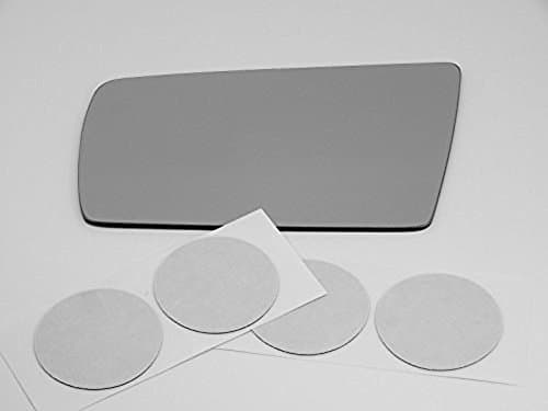 1994-2000 Mercedes C Class, CL500, CL600 Left Driver Blue Mirror Glass Lens w/Adhesive USA. Alternative Direct Fit Over Glass non heated